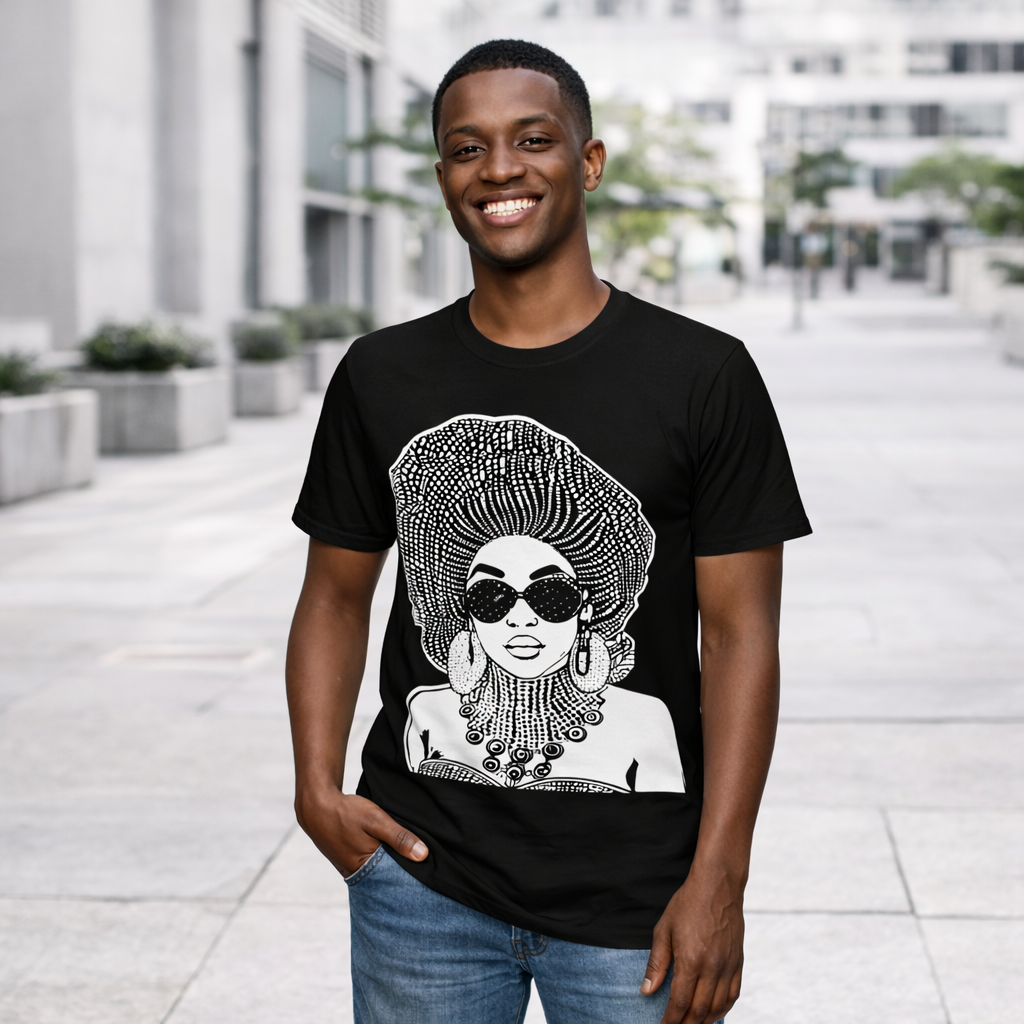 Madame Headtie(BW) -  Unisex Softstyle T-shirt