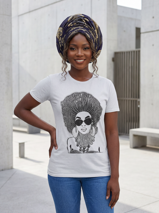 Madame Headtie(BW) -  Unisex Softstyle T-shirt