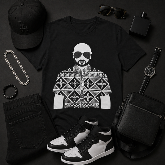 Le Monsieur(BW) in Toghu Unisex Heavy Cotton Tee