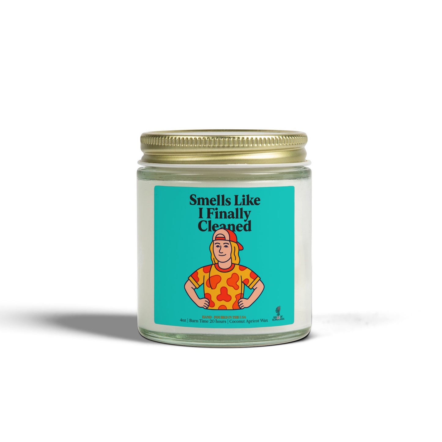 Smells Like I finally Cleaned Coconut Apricot Wax Scented Candles (Color), Afrocentric Candle, Home Fragrance Decor, Aromatherapy Gift, Relaxation Candle