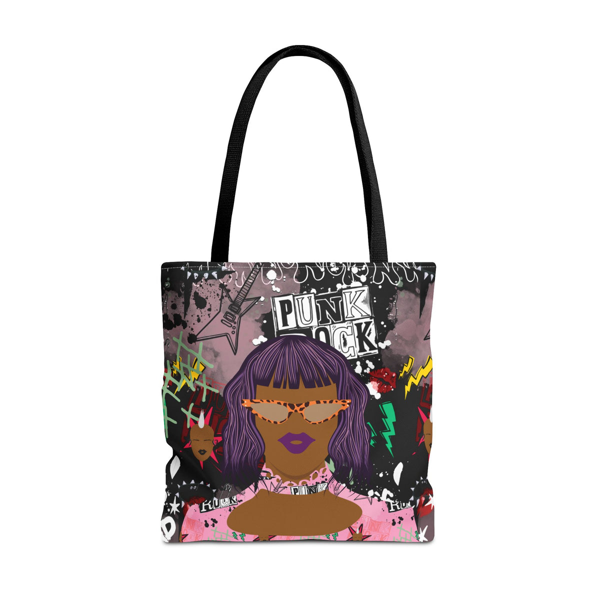 Anum in Punk and Pink Punkitude Two-Sided Design Tote Bag (AOP)