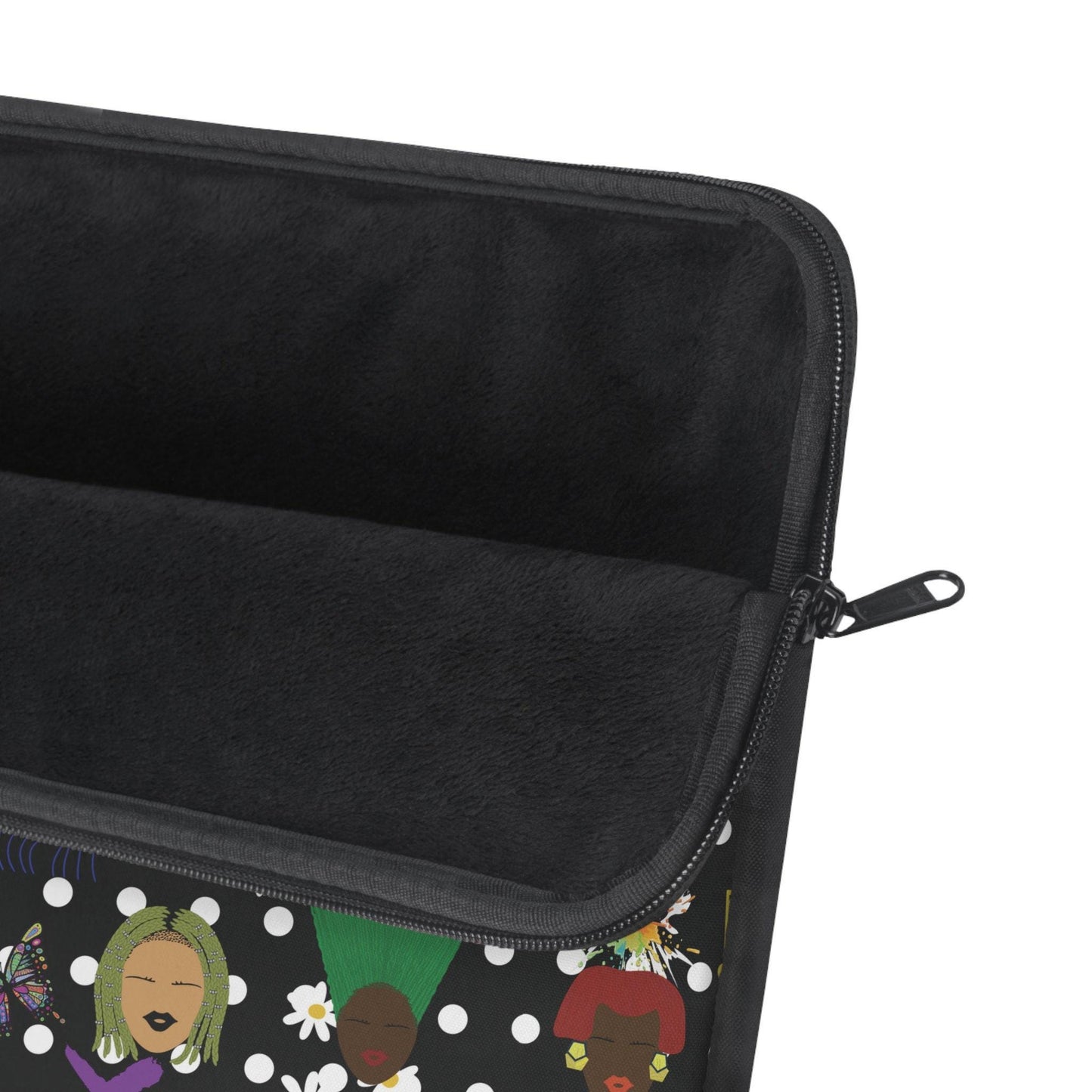 African Laptop Sleeve with Polka Dots  Stylish  Protective Case, Pro Macbook Air Sleeve