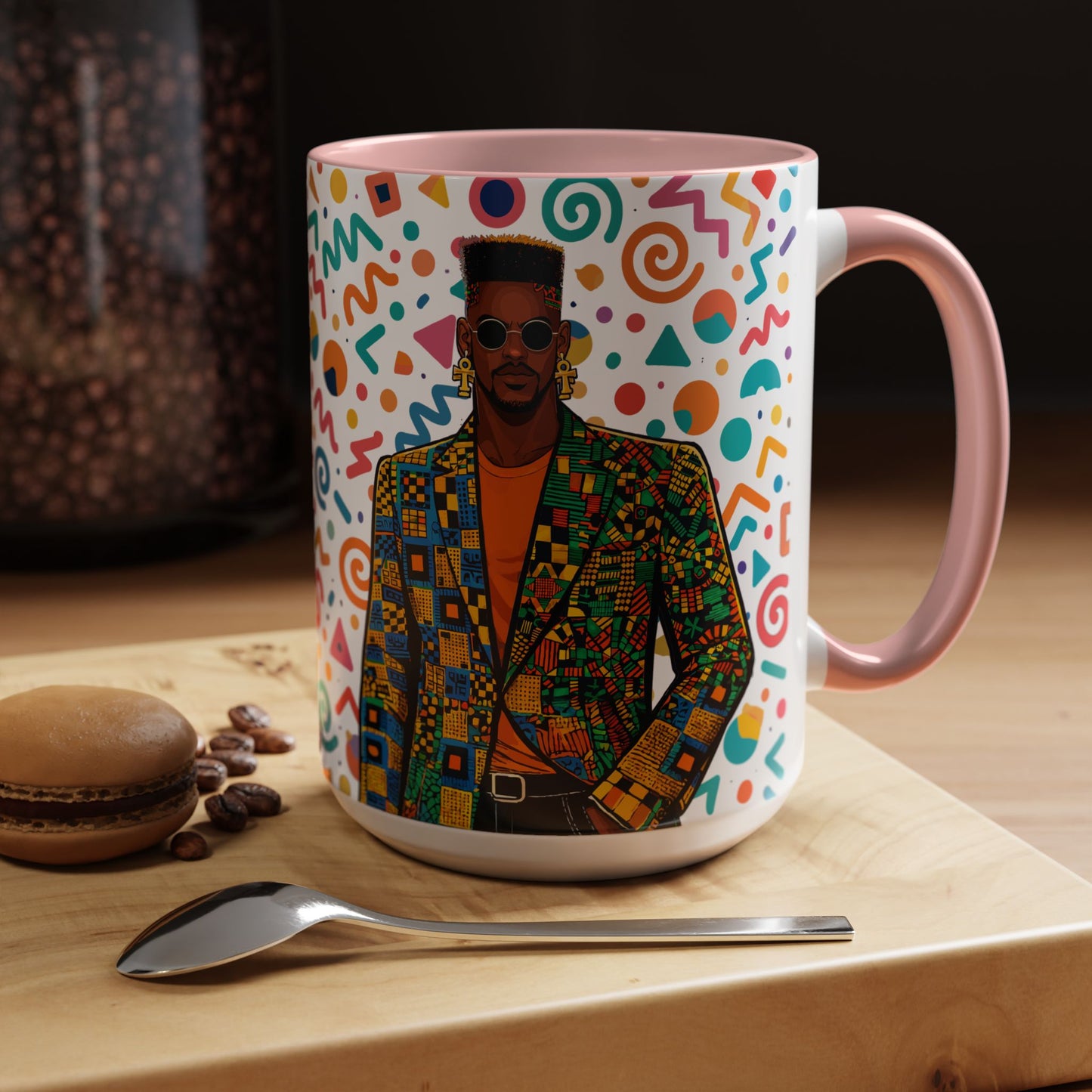 Personalized, Hustle Never Sleeps Two-Tone Ceramic Mug  (6 Colors , 11oz & 15oz)