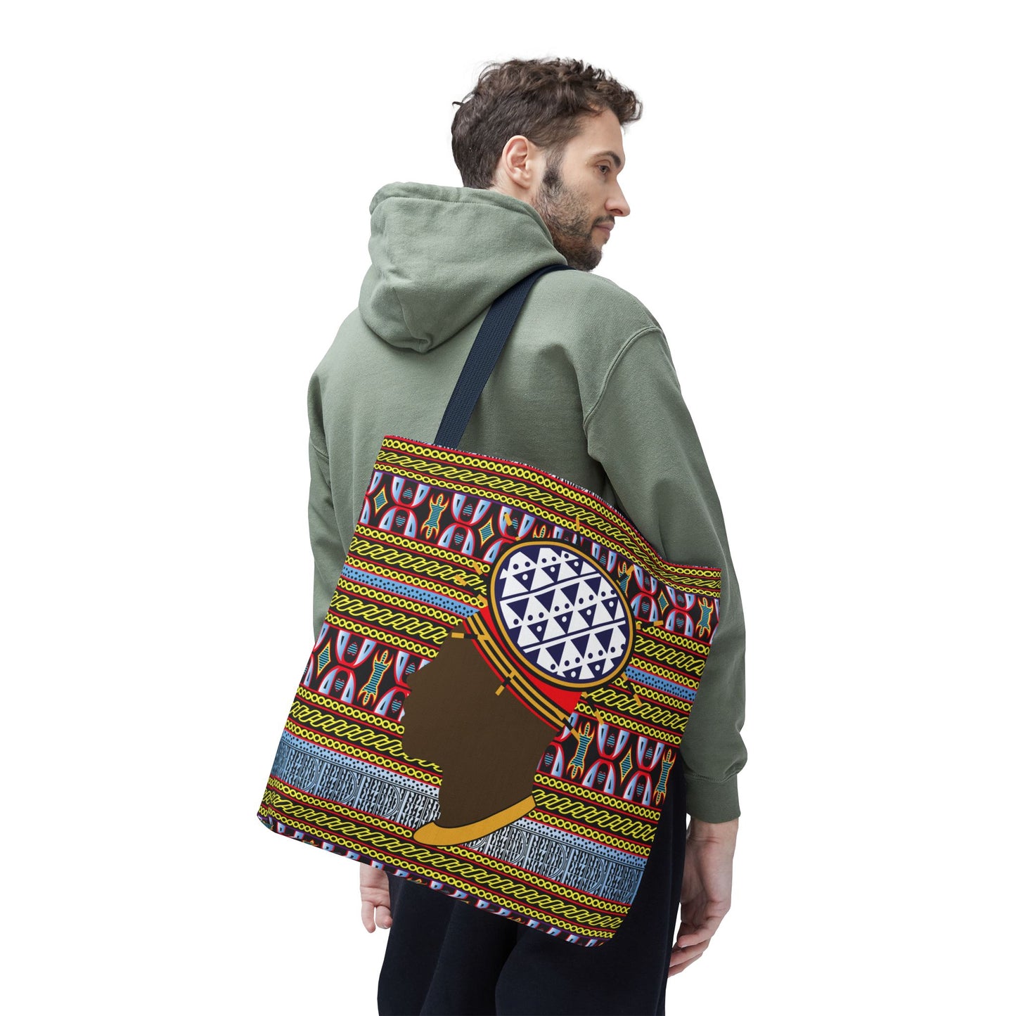 Cameroon Ndop Man Canvas Tote Bag