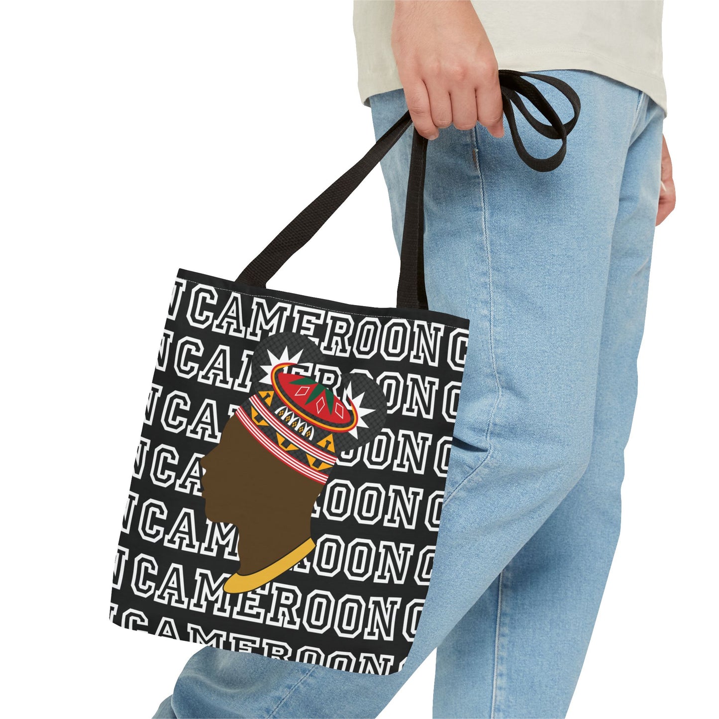 Cameroon Man in Toghu Hat Canvas Tote Bag