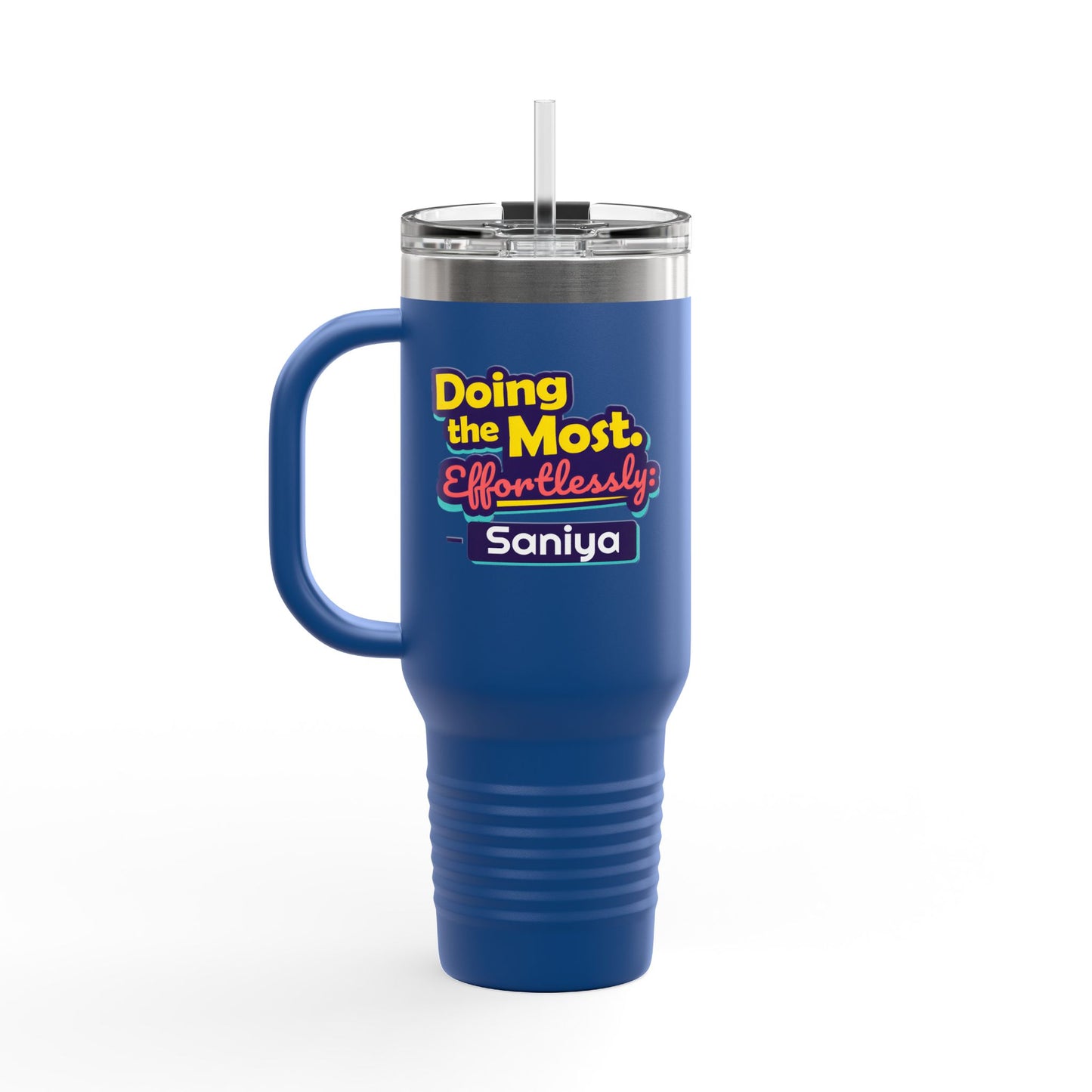 Effortless Personalized Insulated Travel Mug, 40oz - Stylish Travel Companion, Premium Coffee Mug, Perfect for Road Trips, Gifts for Her