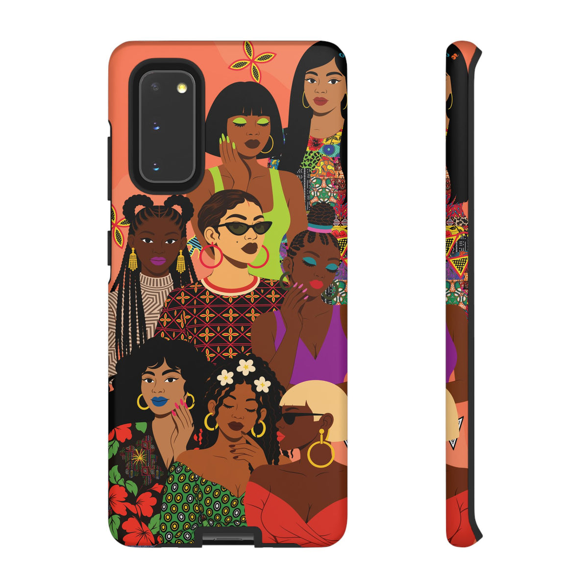 Black Girl Magic Collage Phone Case, African Art Design, Stylish Protective Cover for Samsung and iPhone, Unique Accessory, Gift Idea