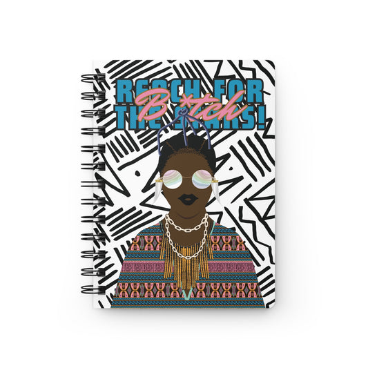 Pink Toghu Art Spiral Journal: Glossy Laminated Ruled Journal