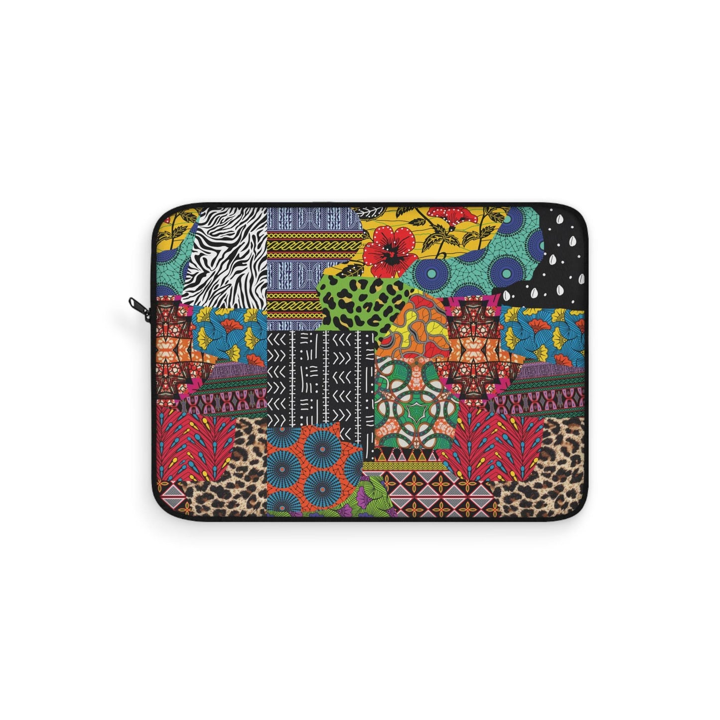 Ankara Patchwork Laptop Sleeve: African Print Computer Case, Pro Macbook Air Sleeve
