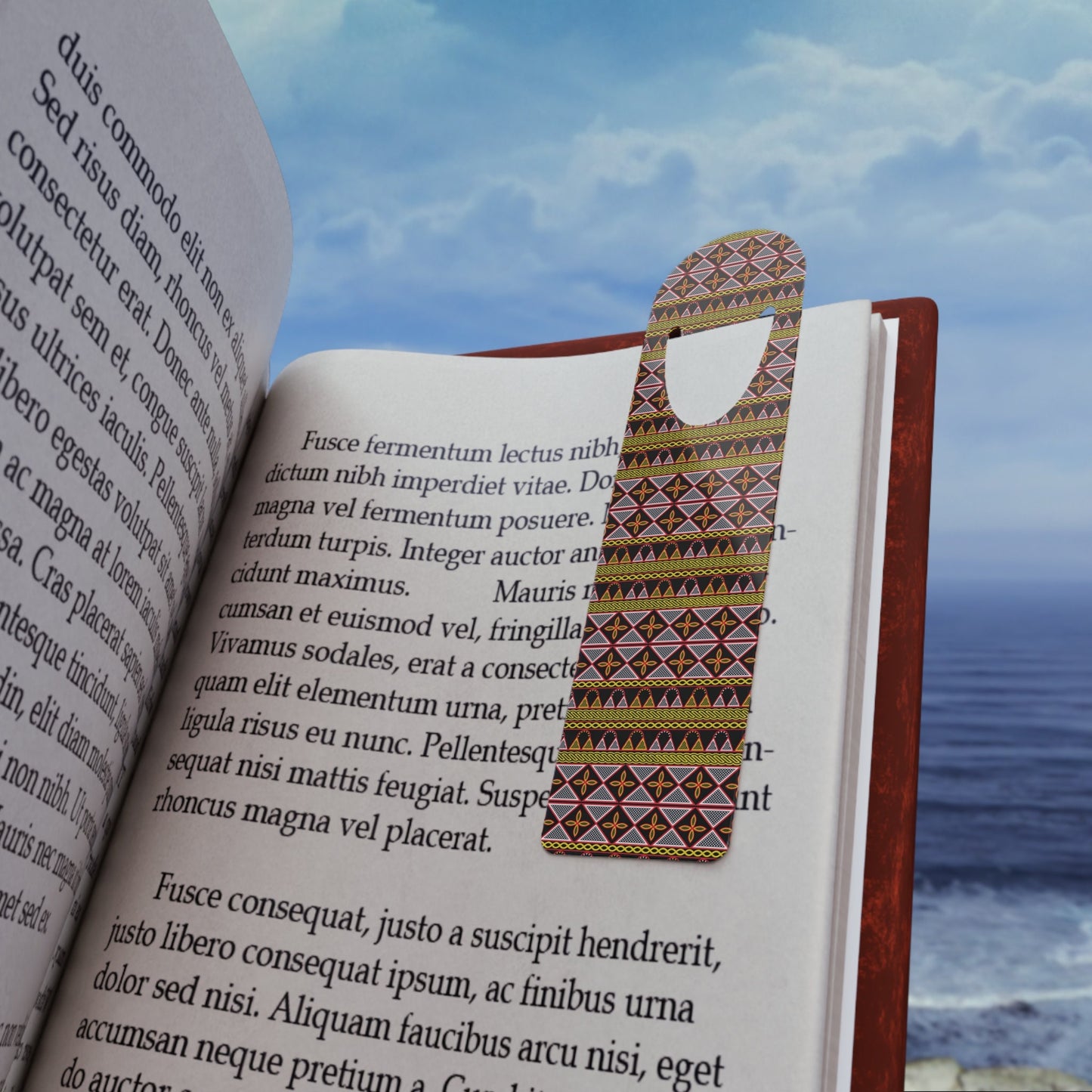Yellow Toghu African Bookmark for Book Lovers