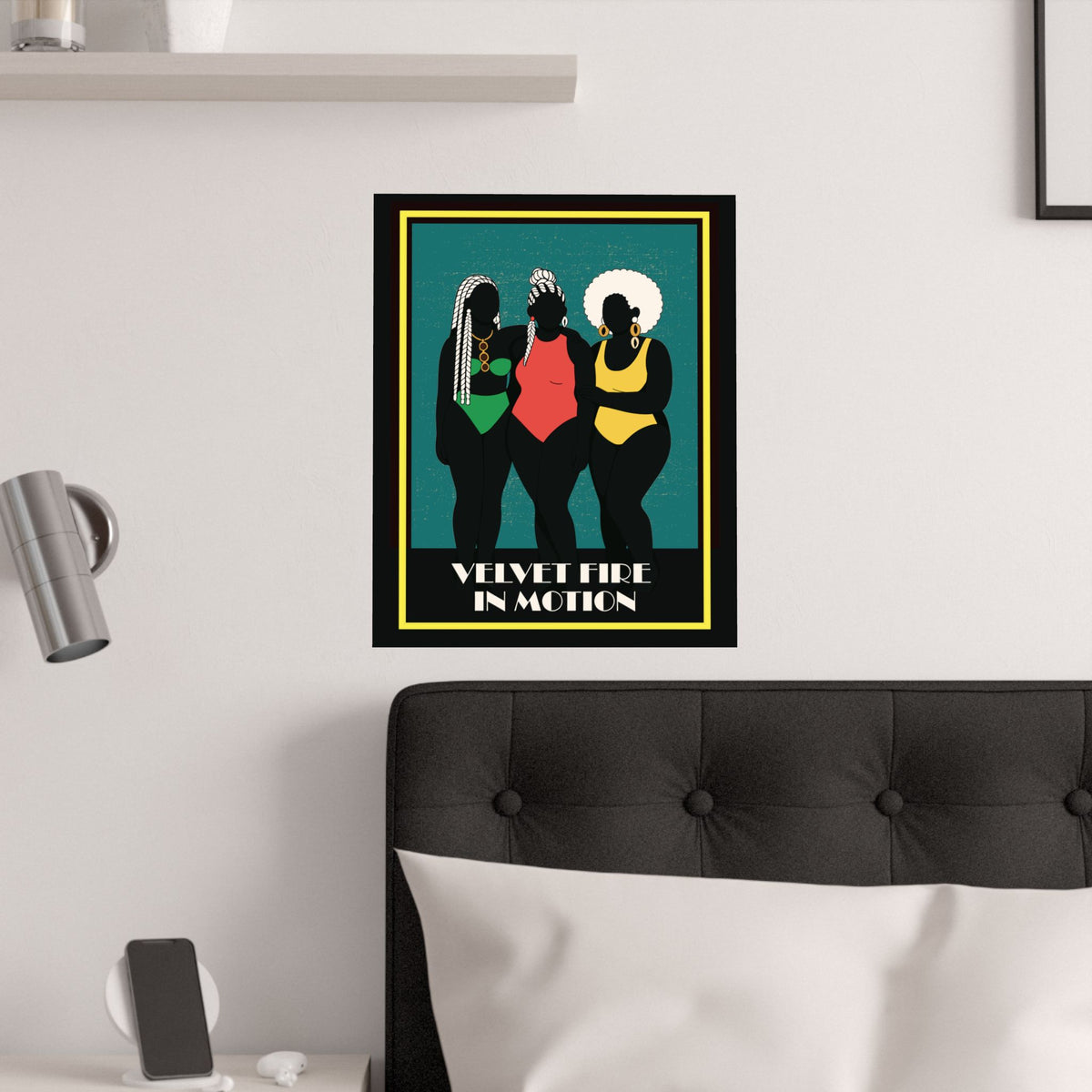 Satin Poster, Colorful Vintage 1920s Wall Art, Modern Home Decor, Jungle Patterns, Unique Gift Idea, Boho Aesthetic