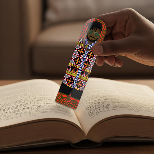 Pascale in Toghu Print Bookmark for avid quirky readers