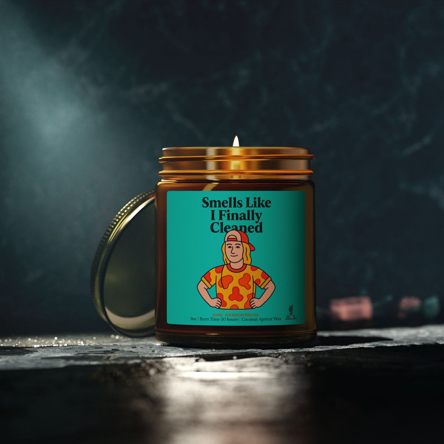 Smells Like I finally Cleaned Coconut Apricot Wax Scented Candles (Color), Afrocentric Candle, Home Fragrance Decor, Aromatherapy Gift, Relaxation Candle