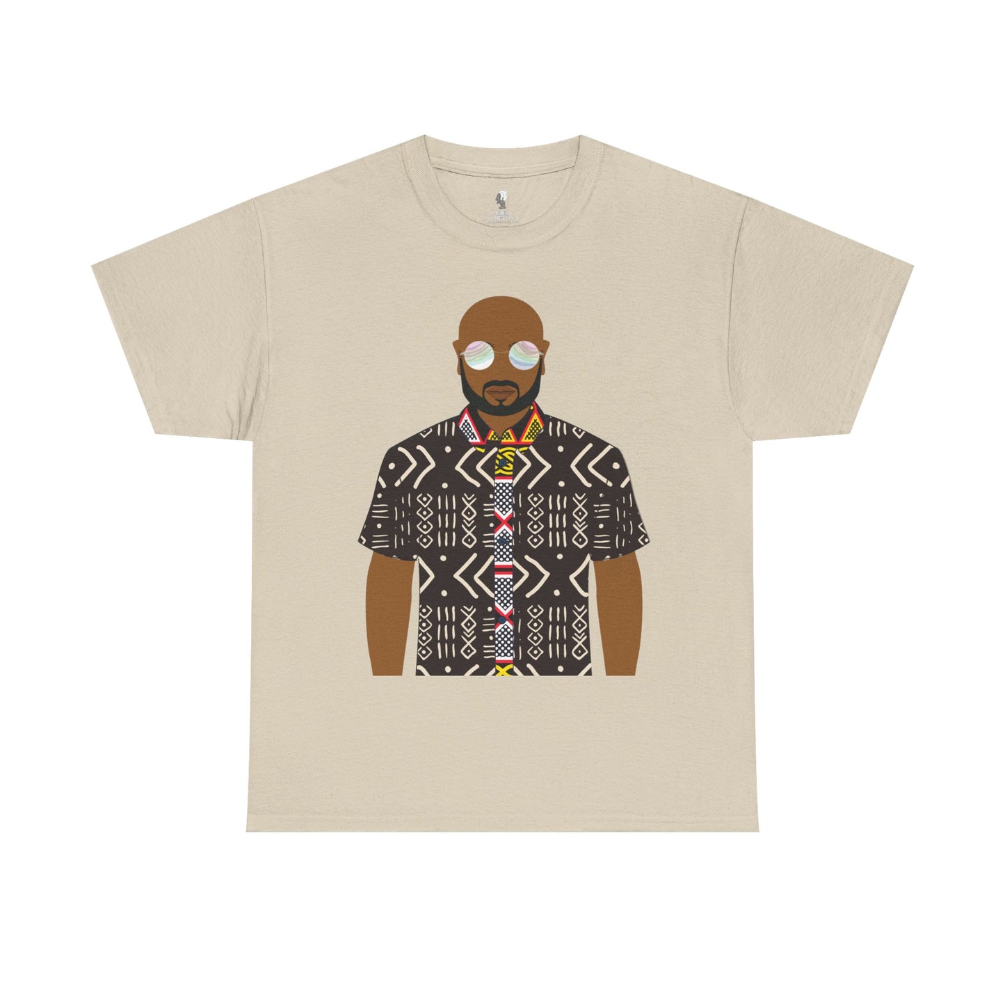 Le Monsieur Mudcloth Unisex Heavy Cotton Tee