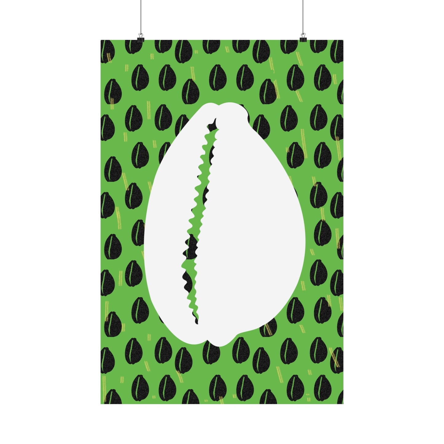 Currency Exchange - Cowries Green Premium Matte Vertical Posters