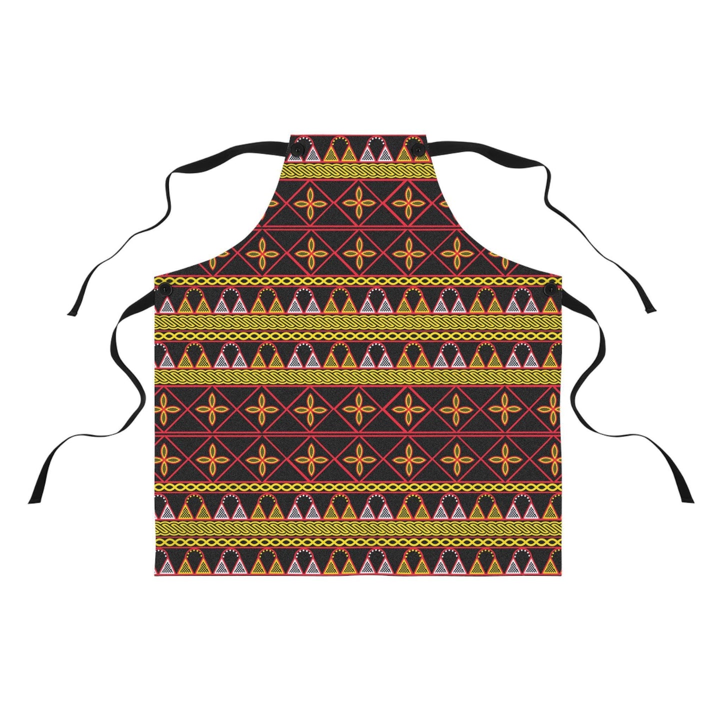 Toghu Print Kitchen Apron - Retro Chef Style, Cooking Gift