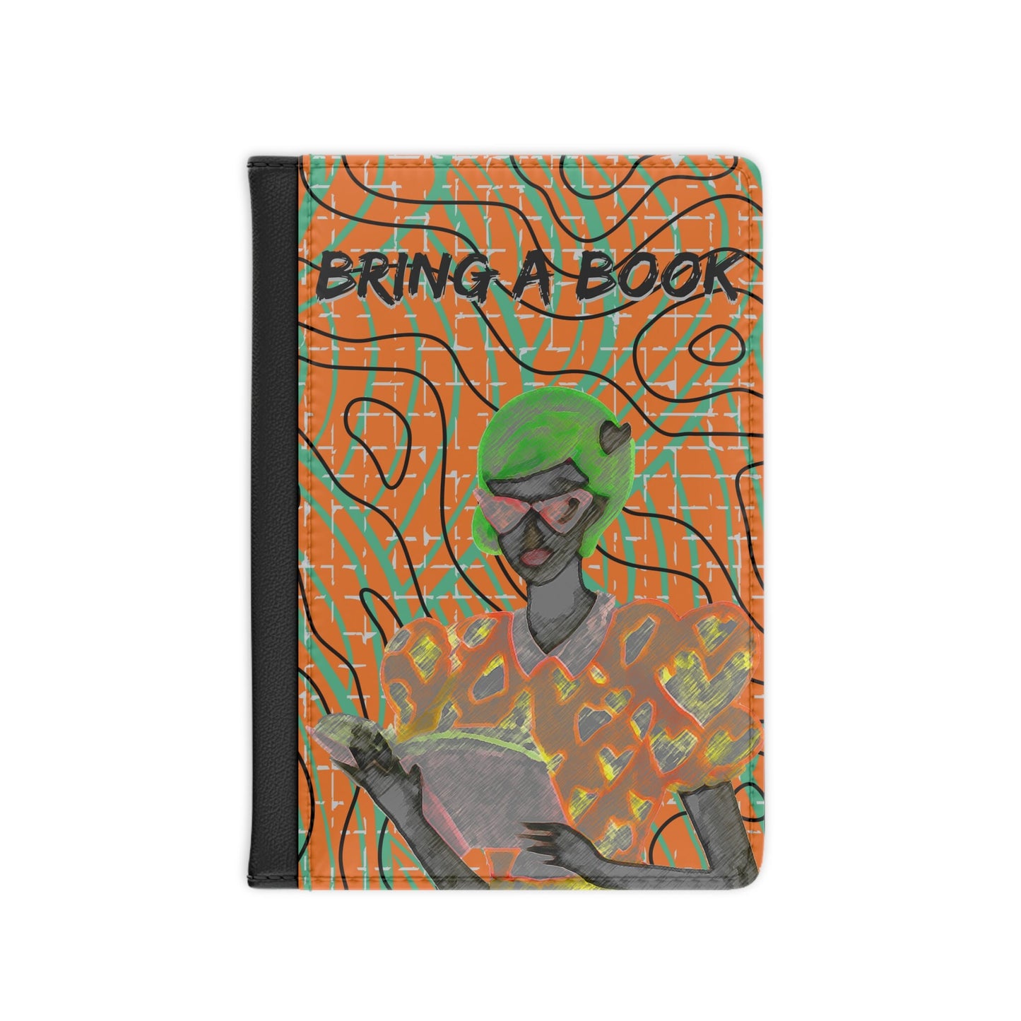 Lochwak Reads on La Lineas Abstract Orange Passport Cover