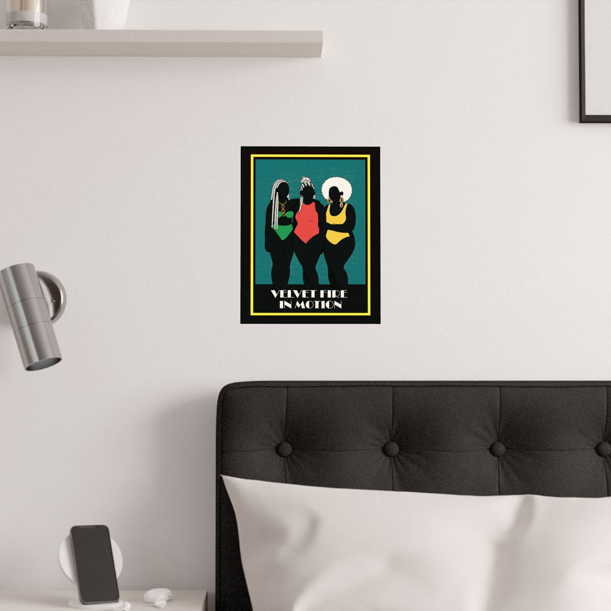 Satin Poster, Colorful Vintage 1920s Wall Art, Modern Home Decor, Jungle Patterns, Unique Gift Idea, Boho Aesthetic