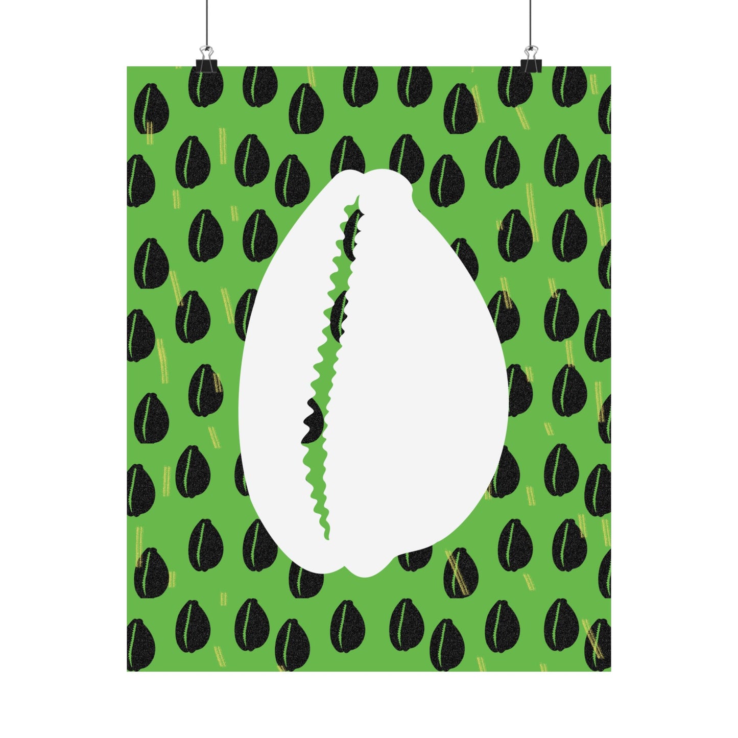 Currency Exchange - Cowries Green Premium Matte Vertical Posters