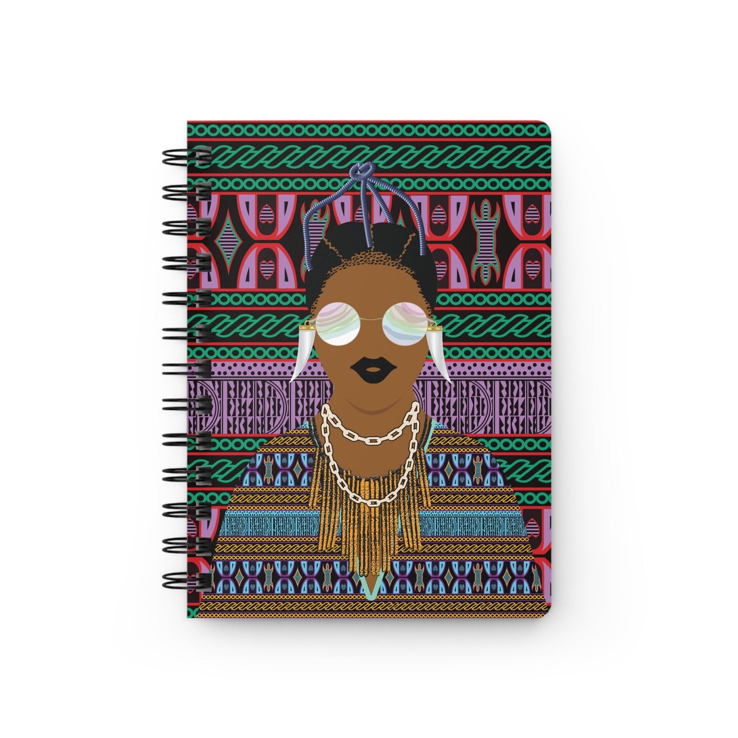 Manyi Blue Toghu Art Journal: Glossy Laminated Spiral Journal