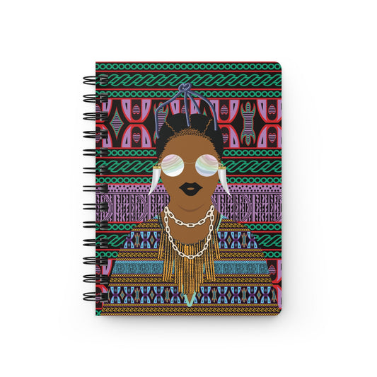 Manyi Blue Toghu Art Journal: Glossy Laminated Spiral Journal