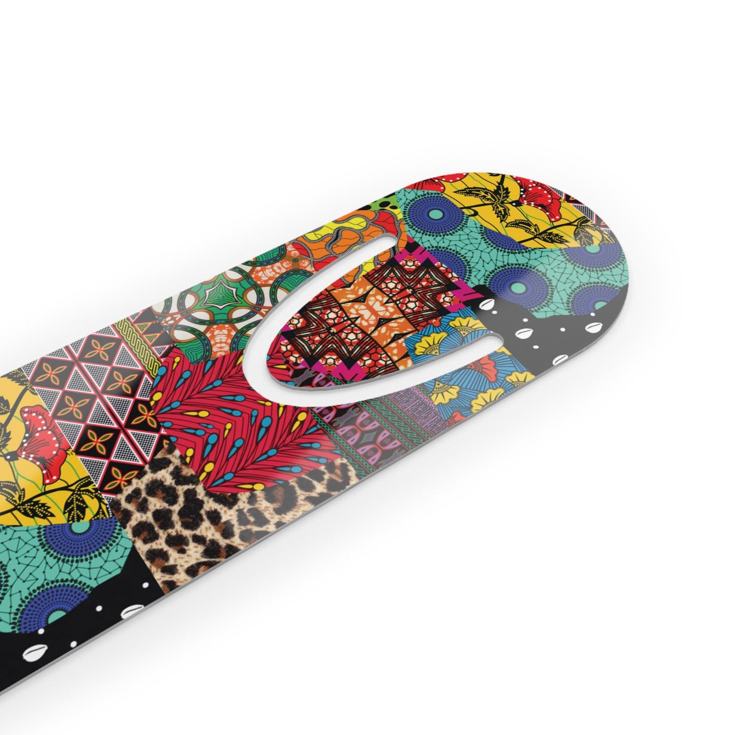 African Ankara Print Bookmark, Aluminum Page Marker, Book Lover Gift