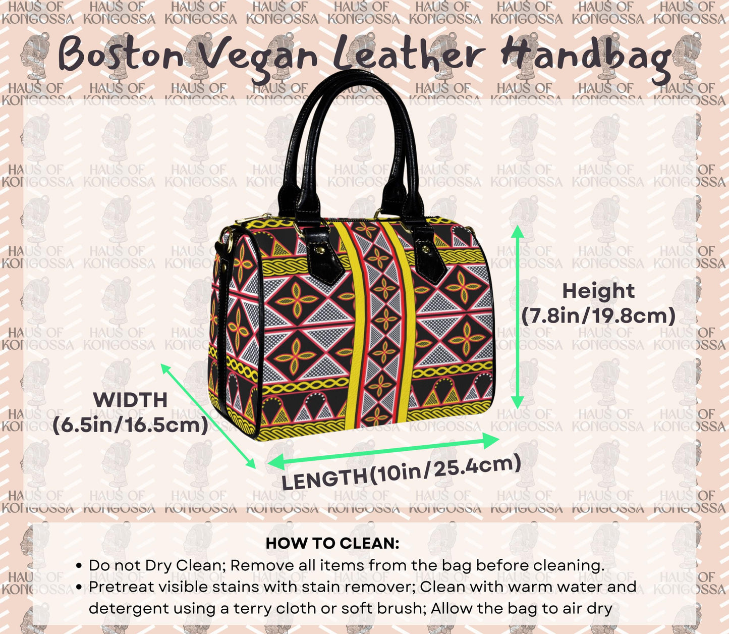 Vegan Leather Brown Boston Bag, Neon Toghu Print or Floral Satchel Handbag