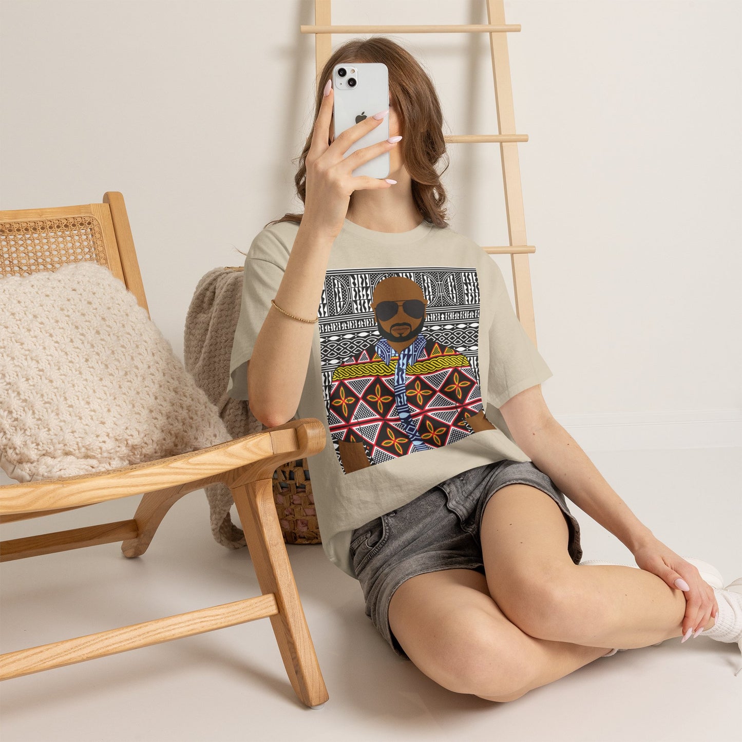 Le Monsieur Yellow Toghu on BW Ndop Unisex Heavy Cotton Tee