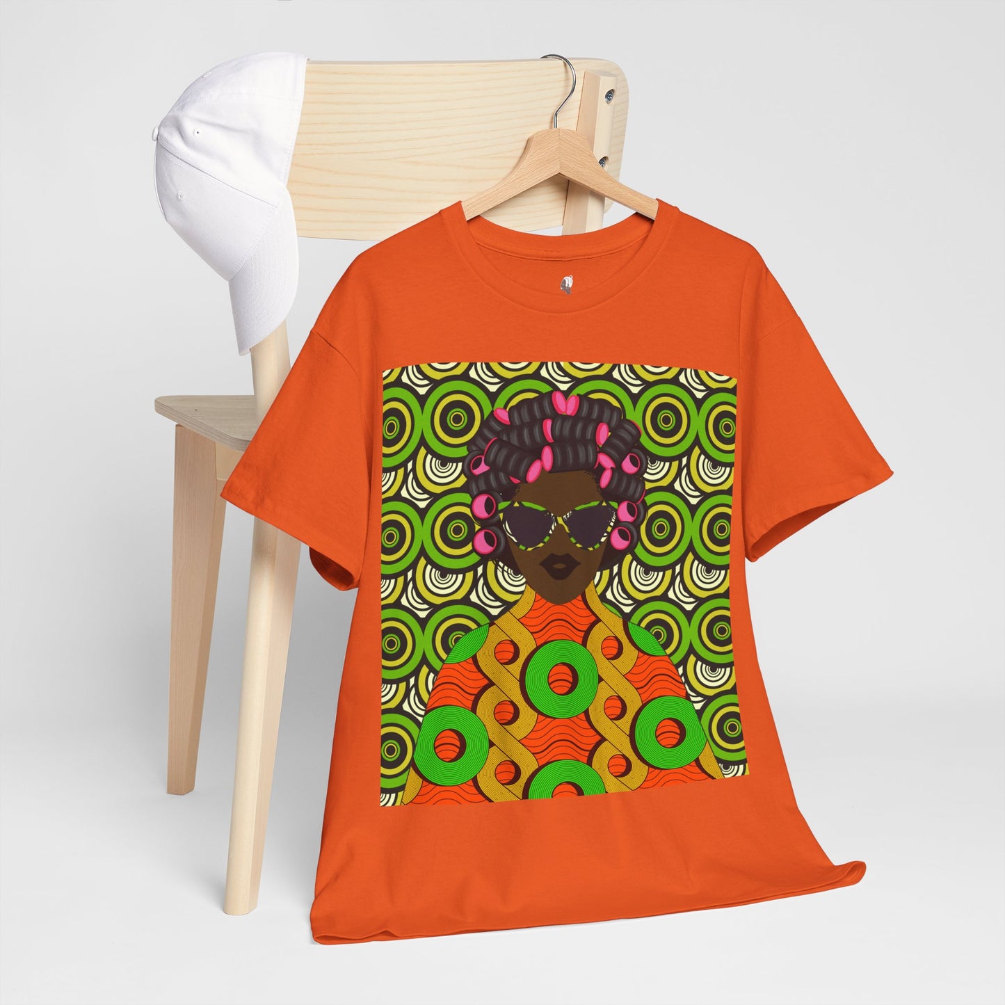 Chantal Circles Unisex T-Shirt for African Art Lovers, Afrocentric Clothing, African Heritage Top, Tee for Men and Women