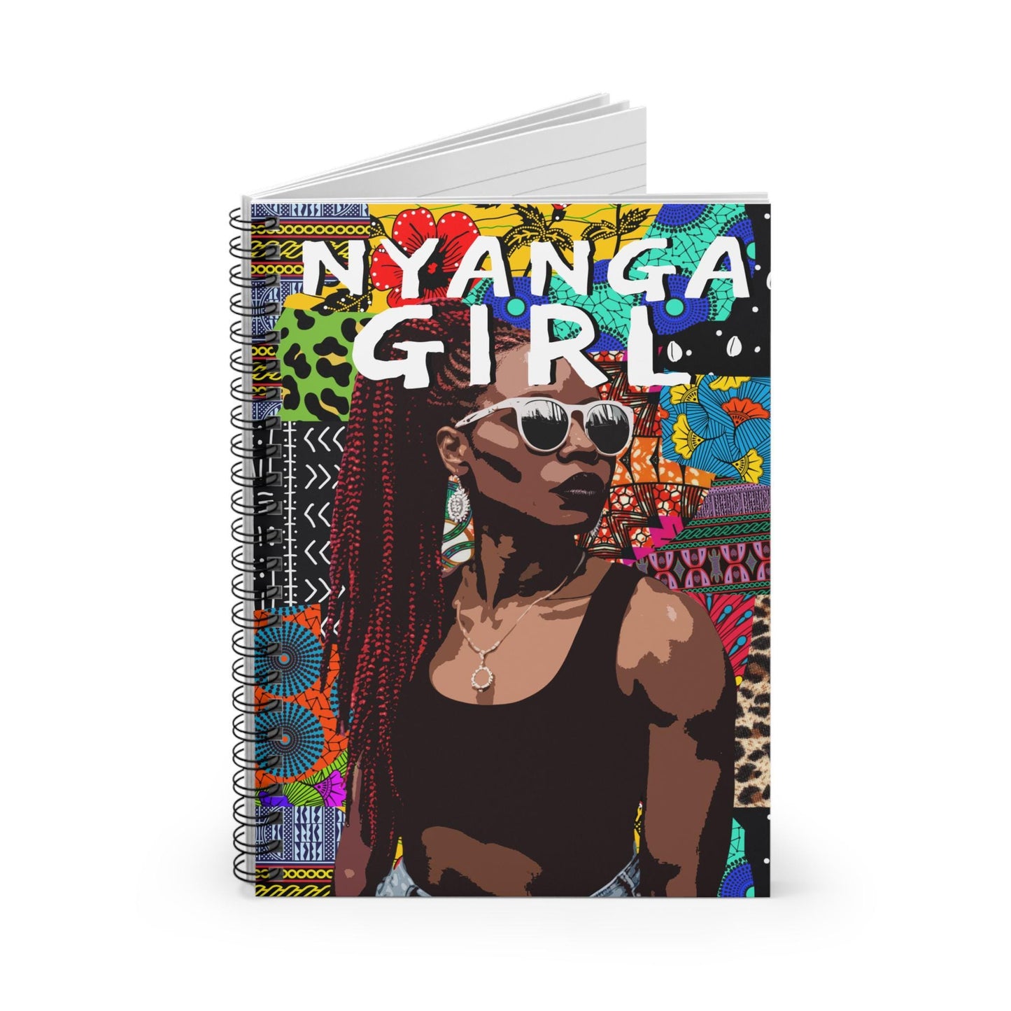 Nyanga Girl Spiral Notebook: African Inspired Stationery Gift