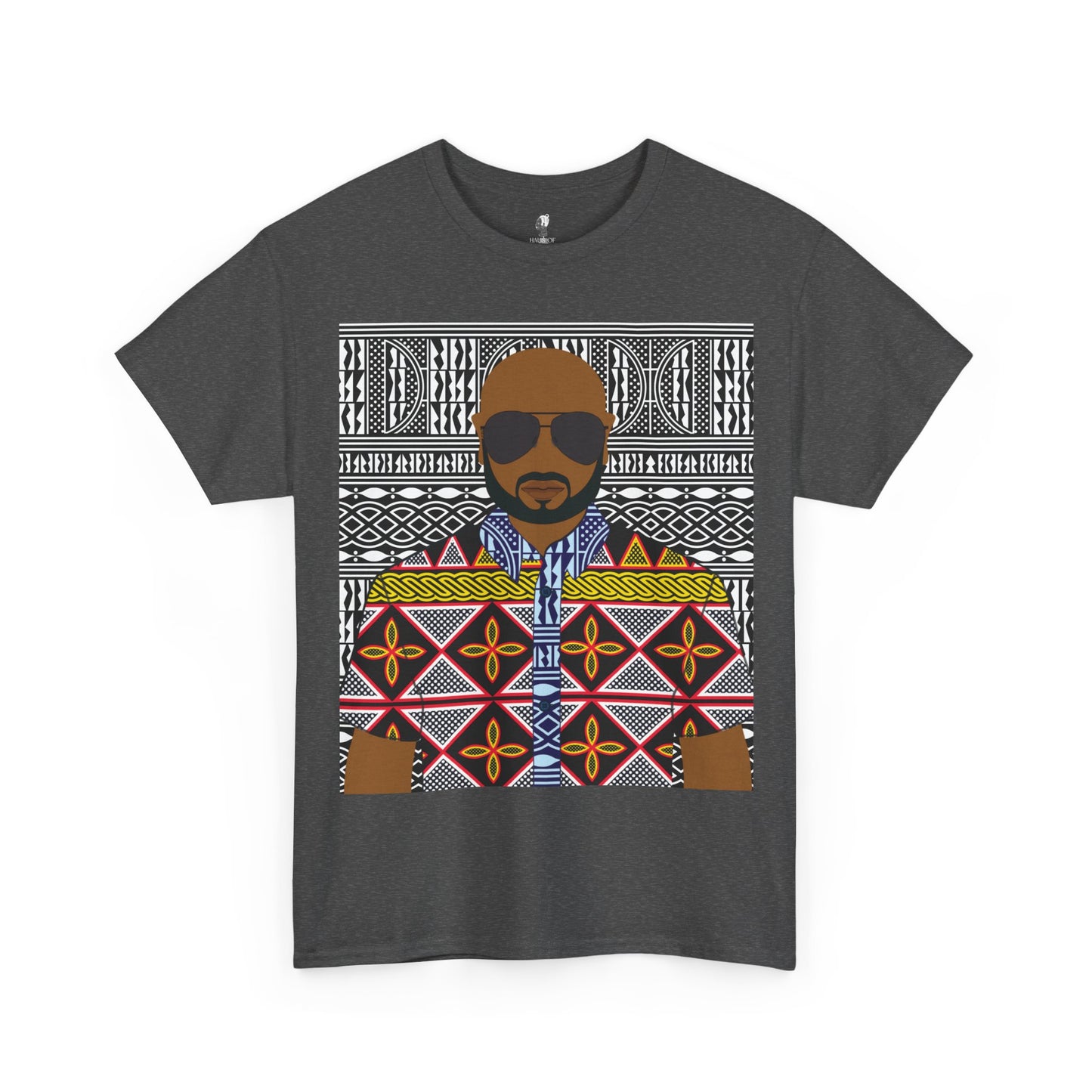 Le Monsieur Yellow Toghu on BW Ndop Unisex Heavy Cotton Tee
