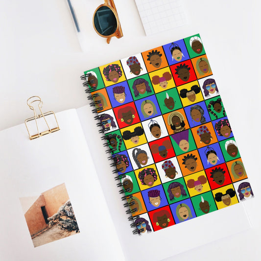 Rubikas Spiral Notebook, Front Cover Print - Ruled Lines