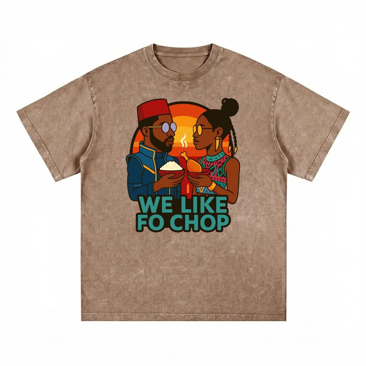 We Like Fo Chop Unisex Heavyweight Vintage Washed T-shirt