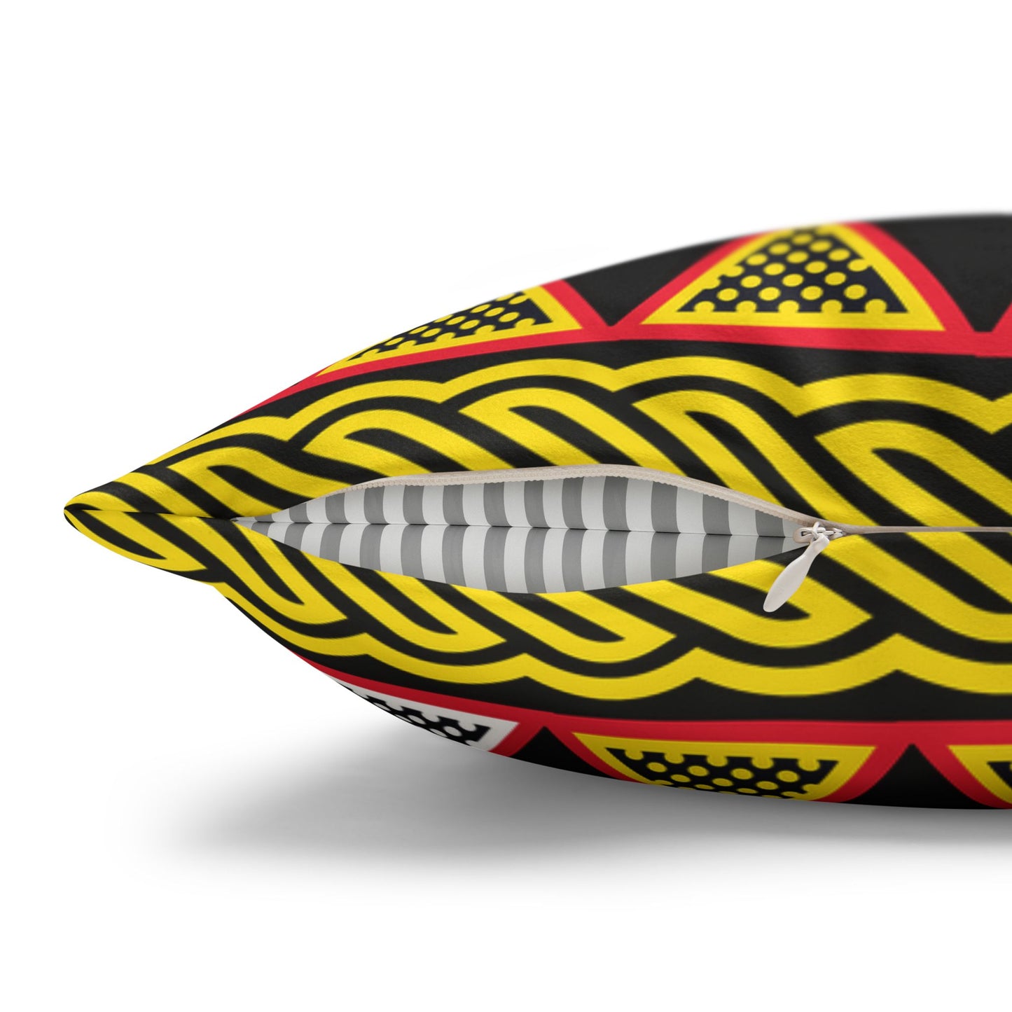 Yellow Toghu Pillow Casecase, Home Decor, African Print Throw Pillow Case, Square Accent Cushion, Living Room, Bedroom, Sofa Accessories