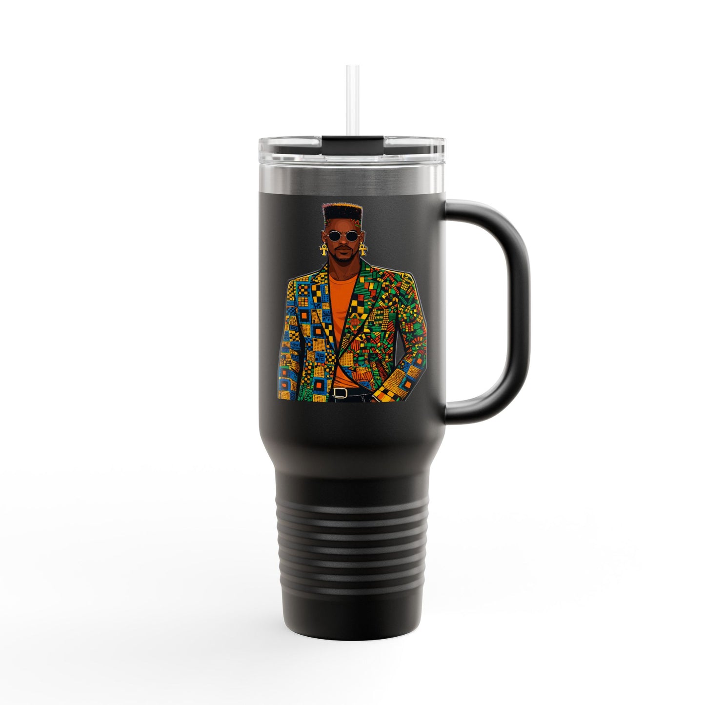 Hustler ever Sleeps Personalized Insulated Travel Mug, 40oz, Stylish Travel Companion, Premium Coffee Mug, Gifts for Him