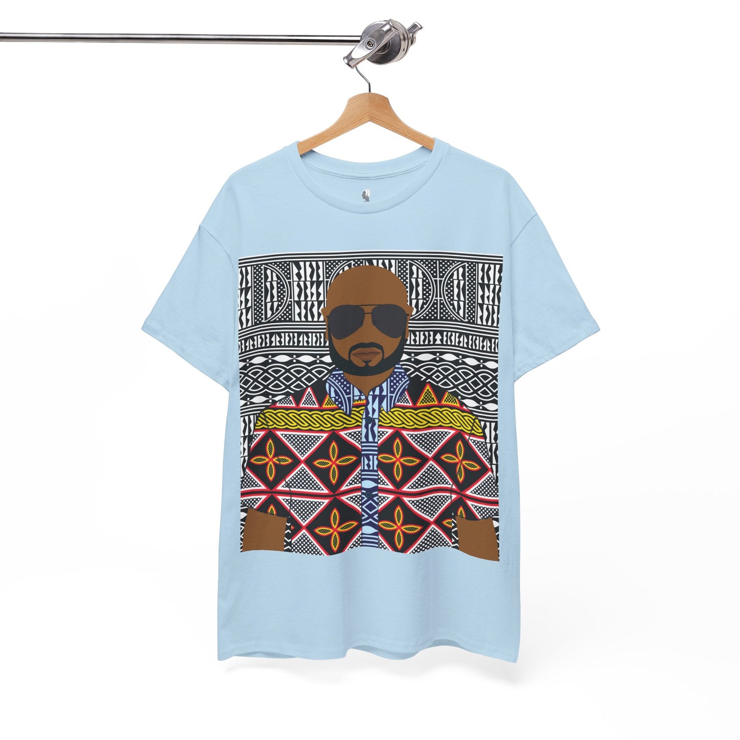Le Monsieur Yellow Toghu on BW Ndop Unisex Heavy Cotton Tee