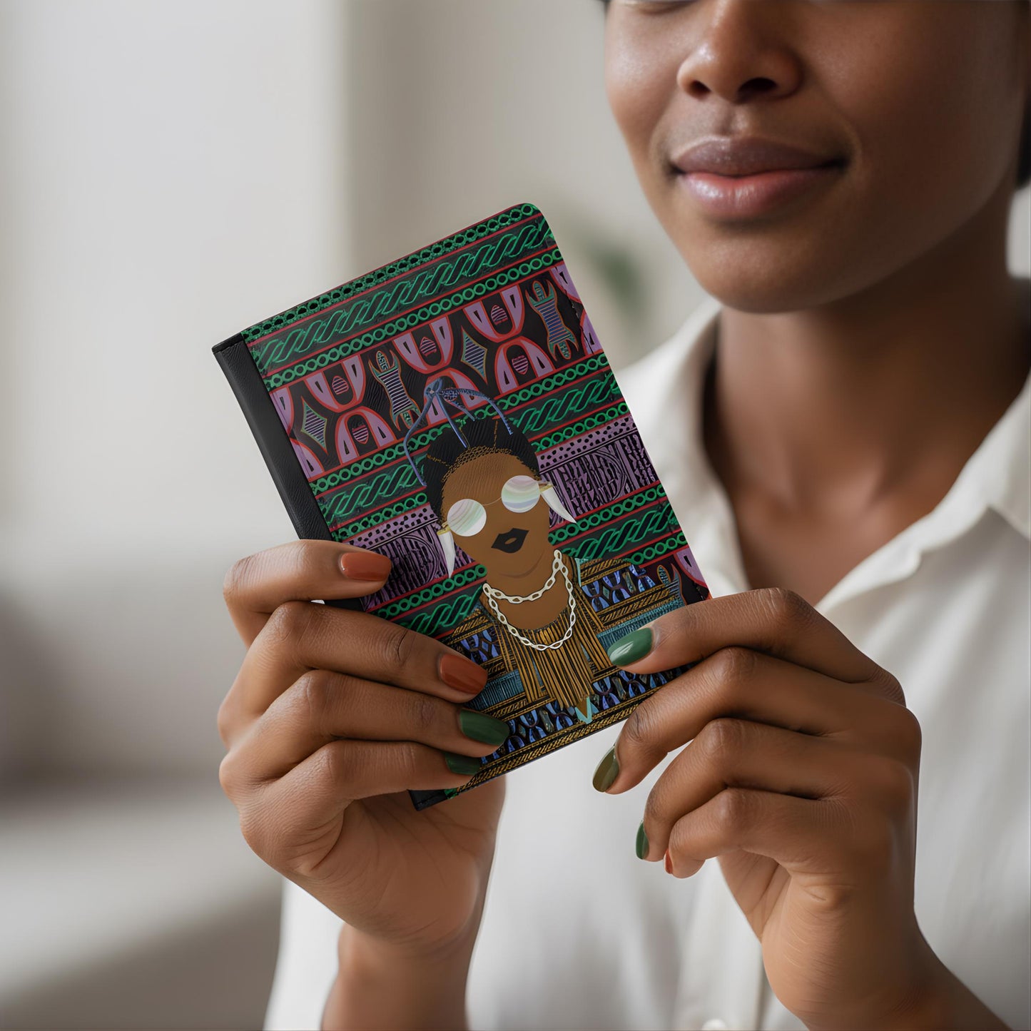 Manyi - Purple Toghu Passport Cover
