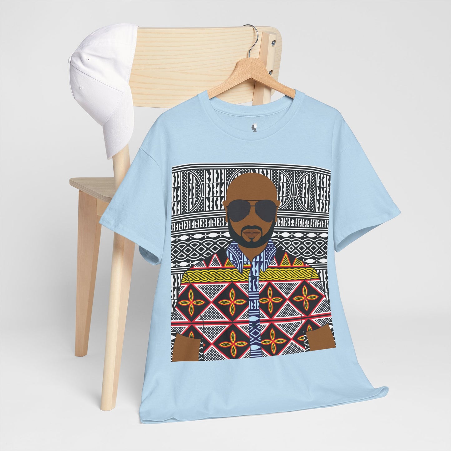 Le Monsieur Yellow Toghu on BW Ndop Unisex Heavy Cotton Tee
