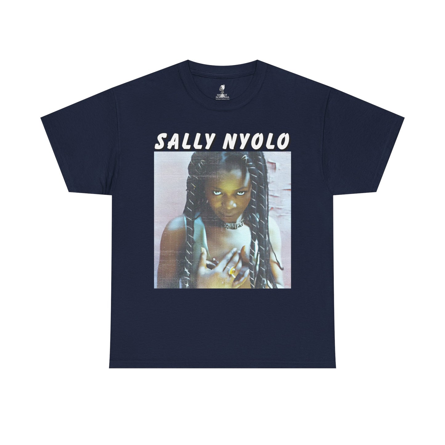Sally Nyongo Unisex Heavy Cotton Tee - African Inspired T-Shirt, Ethnic Print Tee, Unisex Graphic Tee, Afrocentric Clothing