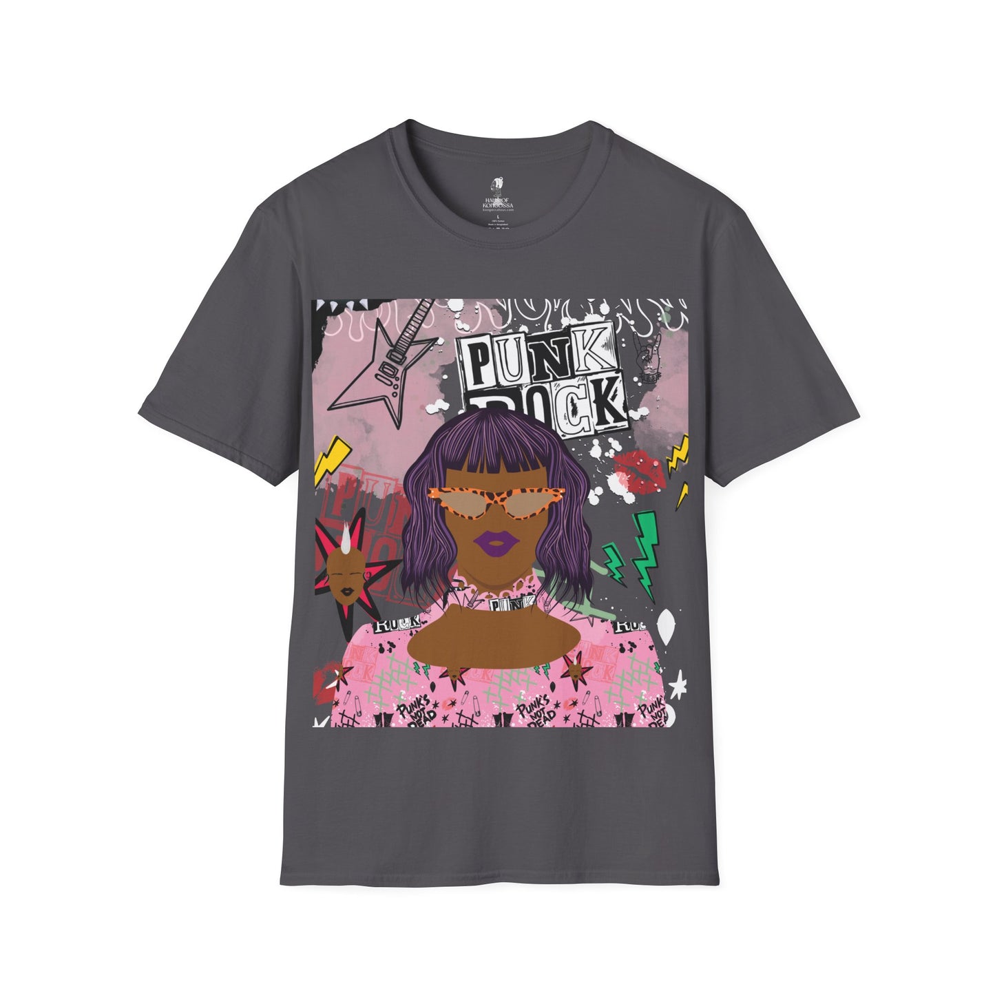 Anum in Punk  - With Back Design - Unisex Softstyle T-Shirt