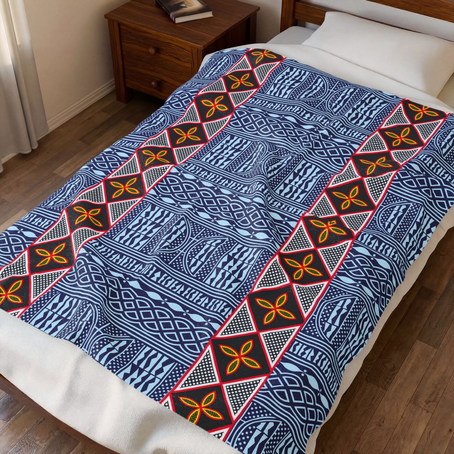 Ndop - Toghu Mixed Velveteen Plush Blanket