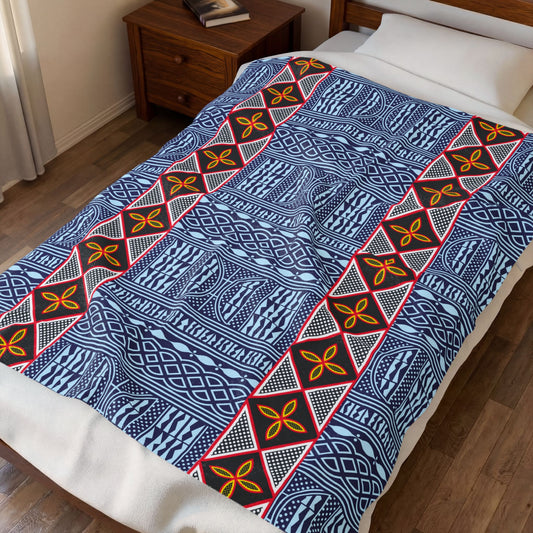 Ndop - Toghu Mixed Velveteen Plush Blanket