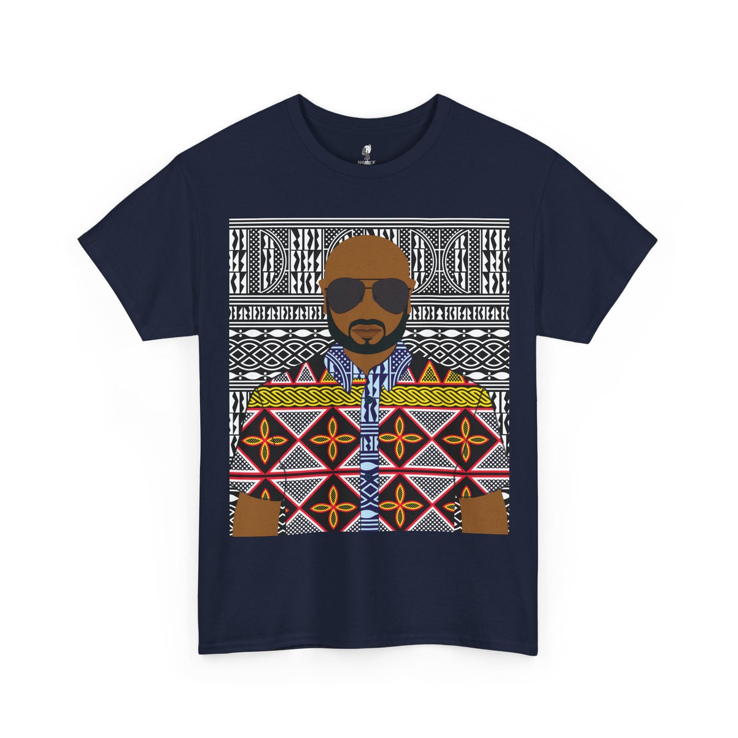Le Monsieur Yellow Toghu on BW Ndop Unisex Heavy Cotton Tee