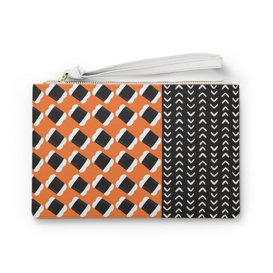 Hair Thread - Orange Wristlet Clutch Bag