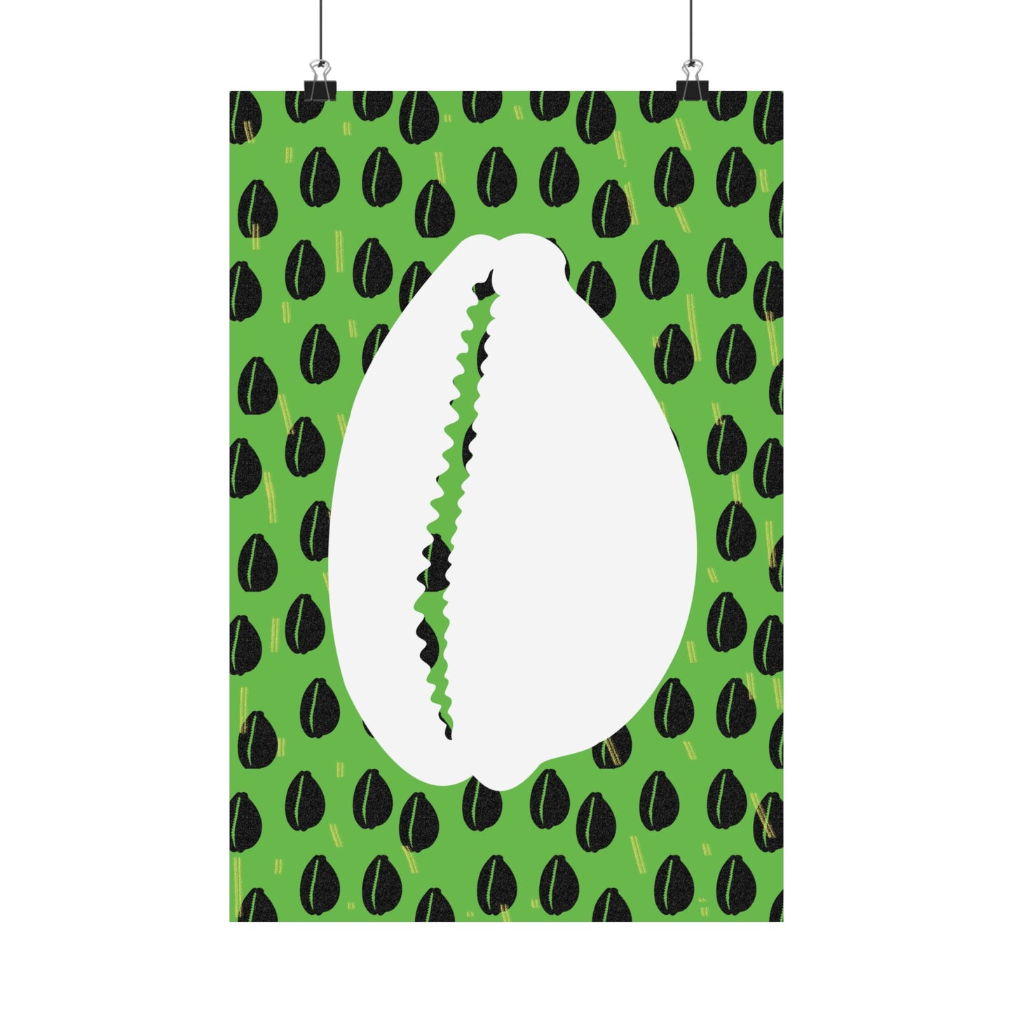 Currency Exchange - Cowries Green Premium Matte Vertical Posters