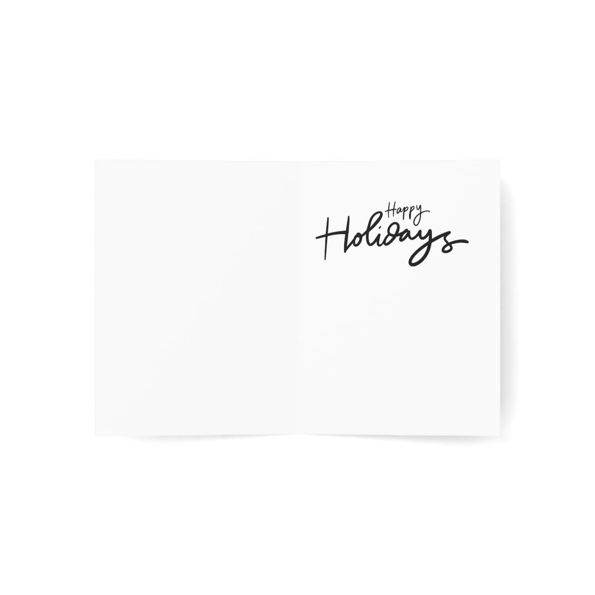a greeting card with the words happy holidays written on it
