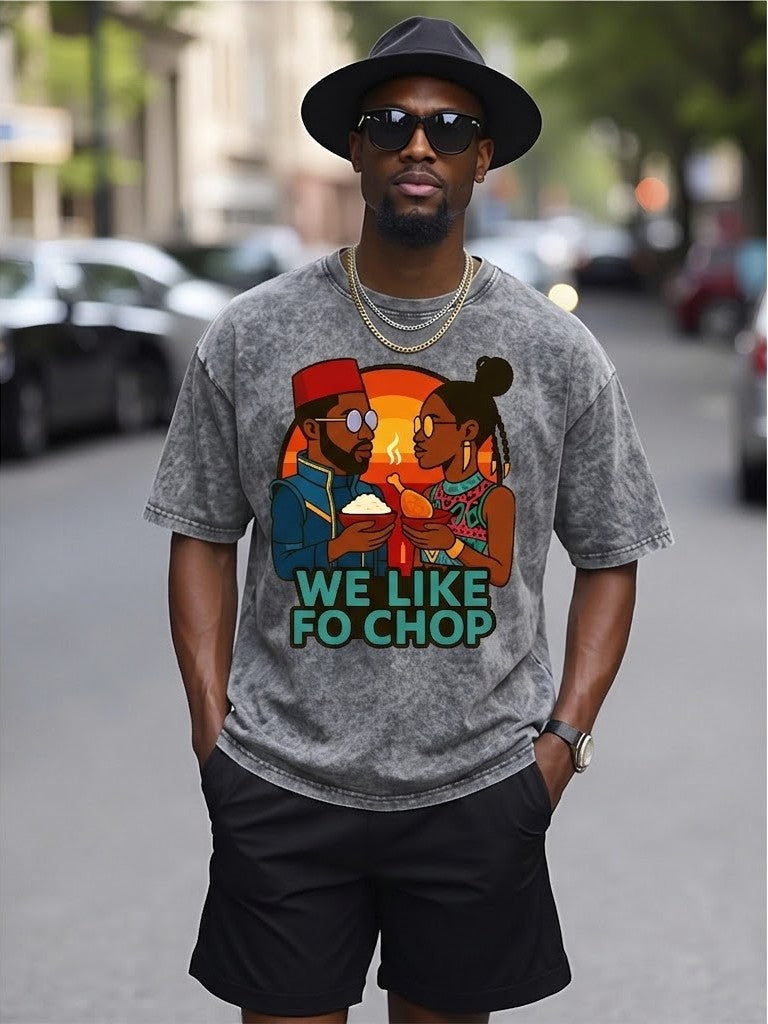 We Like Fo Chop Unisex Heavyweight Vintage Washed T-shirt