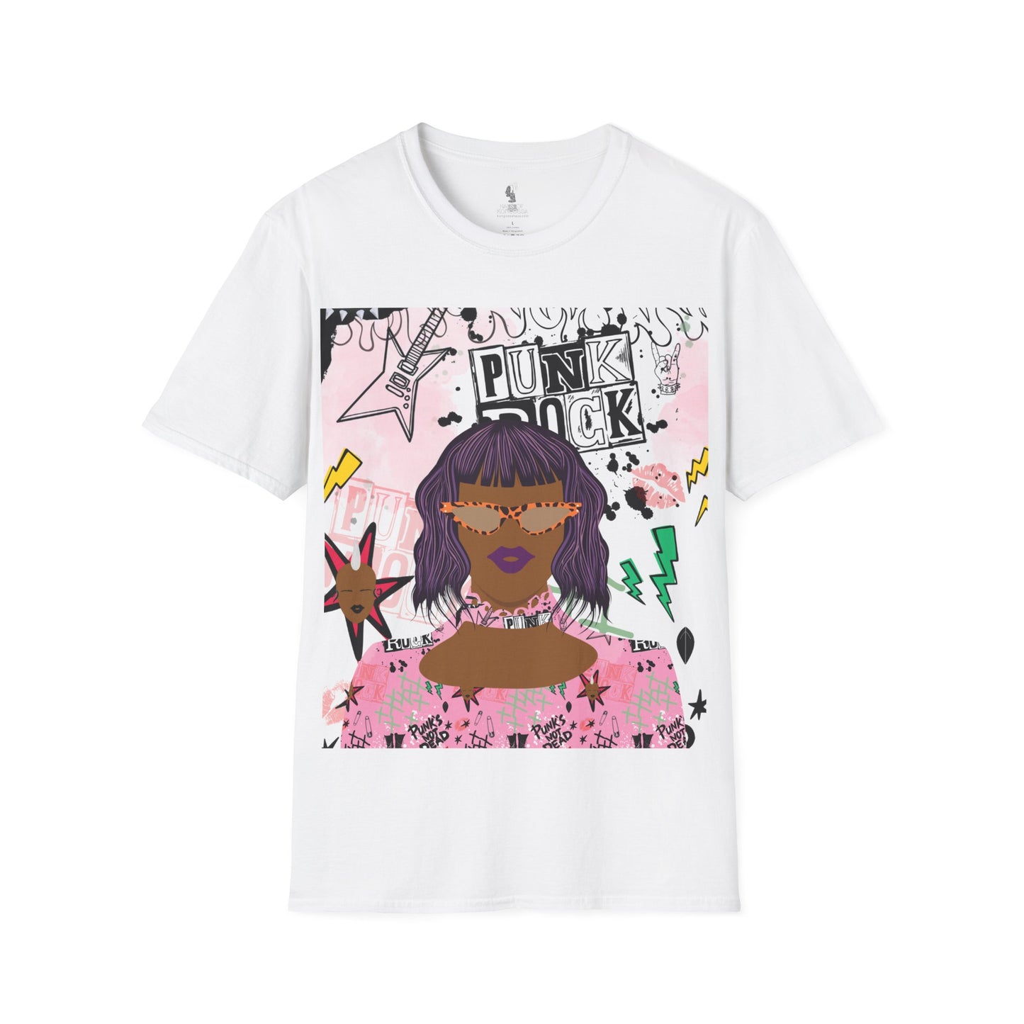 Anum in Punk  - With Back Design - Unisex Softstyle T-Shirt