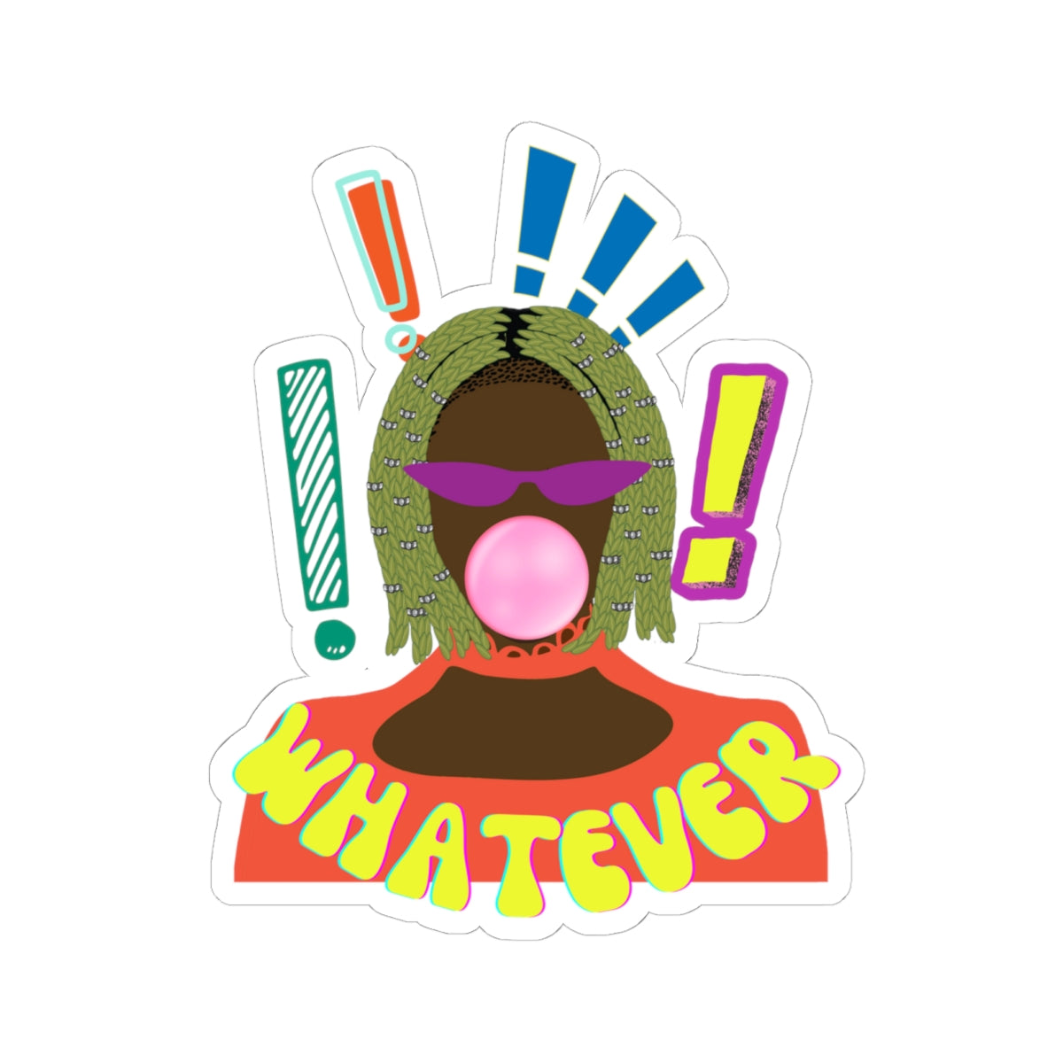 Whatever's Clever Kiss-Cut Stickers
