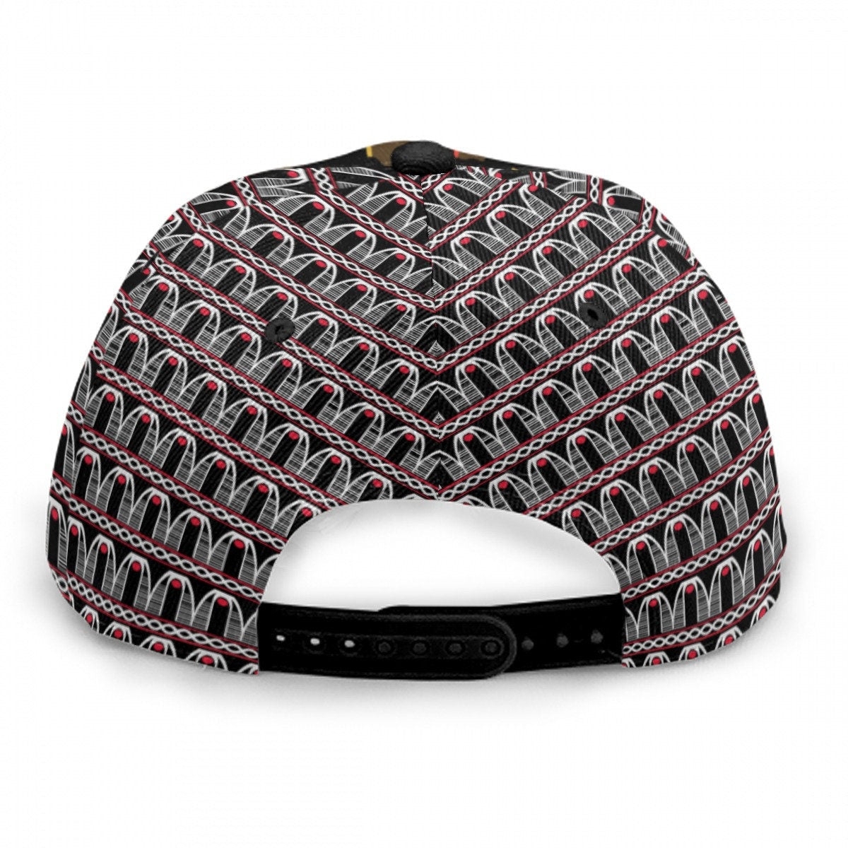 Bamenda Man design Baseball Cap: Adjustable Snapback, African Print  Flat Brim, Ready to Ship